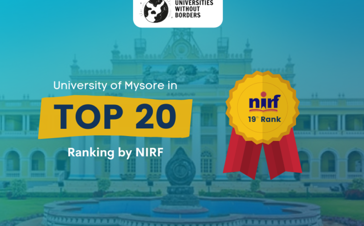  The University of Mysore tops to 19th rank in the NIRF grading in University Category