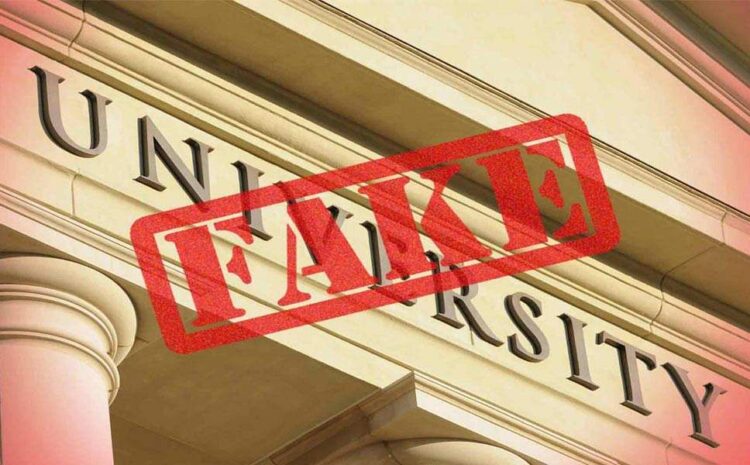  List of fake Universities